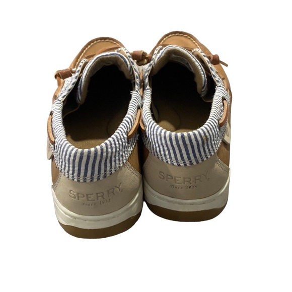 Sperry koifish strip linen womens boat shoes, size 10 - Picture 5 of 7